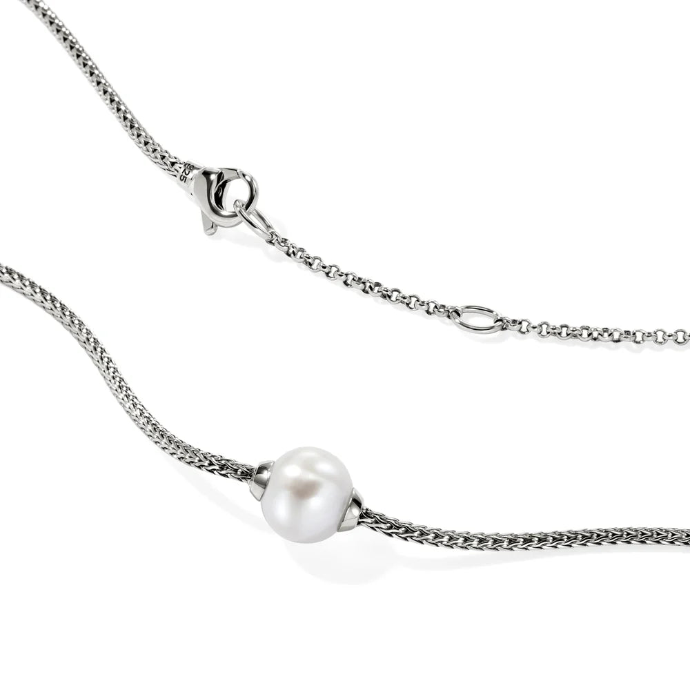 JH Essential Pearl Necklace, Sterling Silver, 1.8MM
