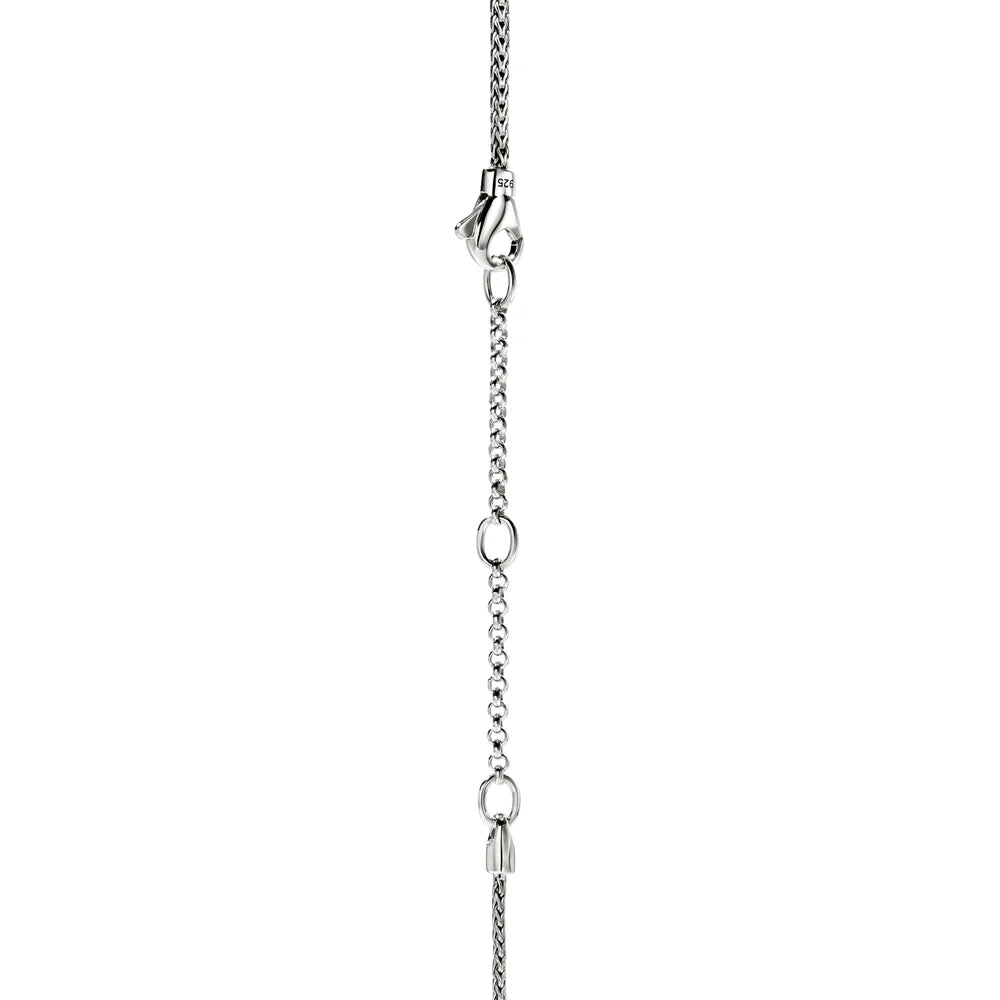 JH Essential Pave Necklace, Sterling Silver, Gemstones, 2.5MM