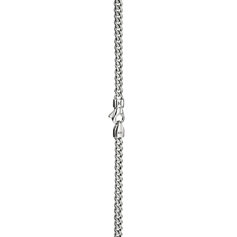 Curb Chain Necklace, Sterling Silver, 3.9MM