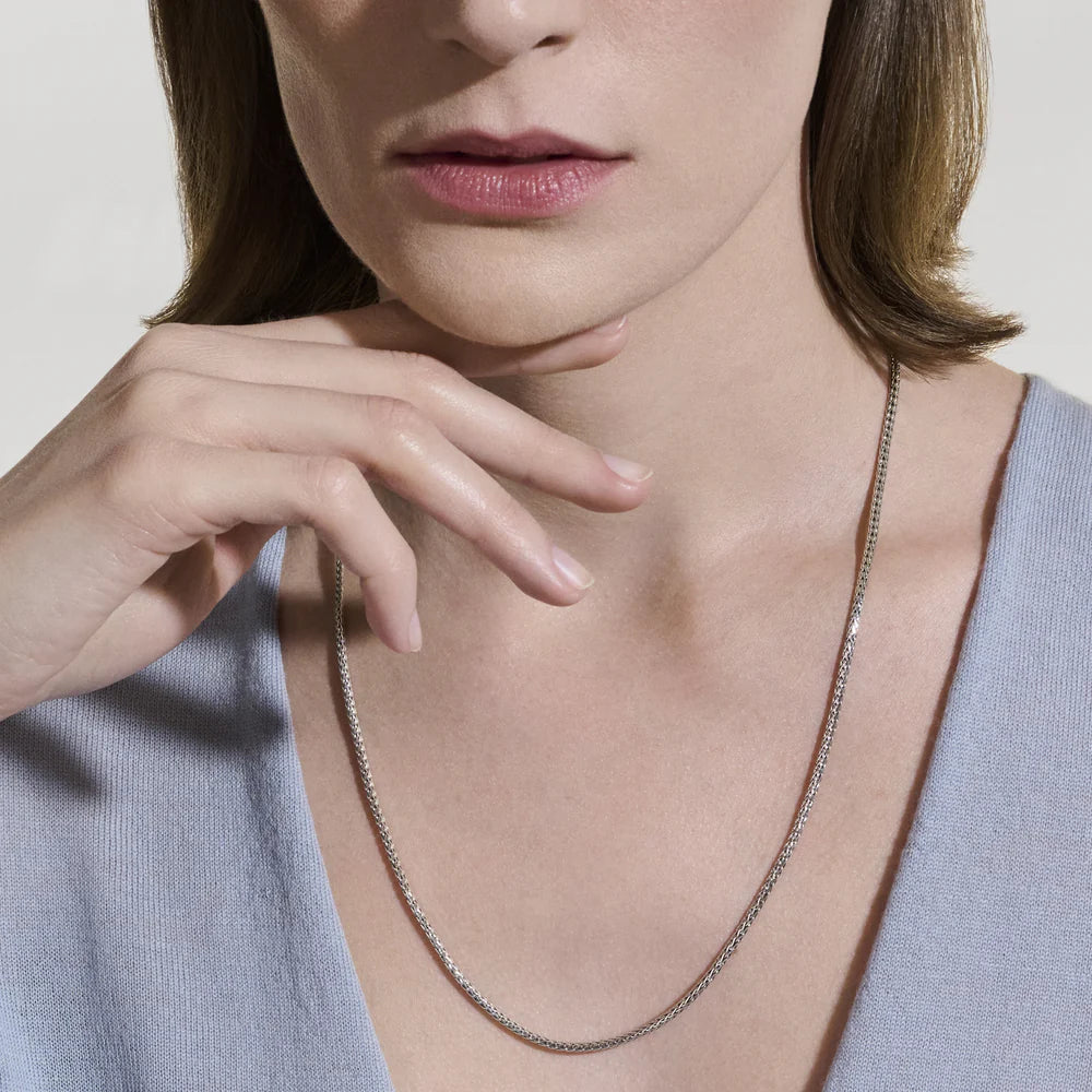 Icon Mini Necklace, Sterling Silver, 2.5MM