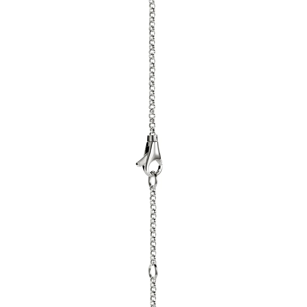 Icon Link Pendant Necklace, Sterling Silver, Gold, 2MM