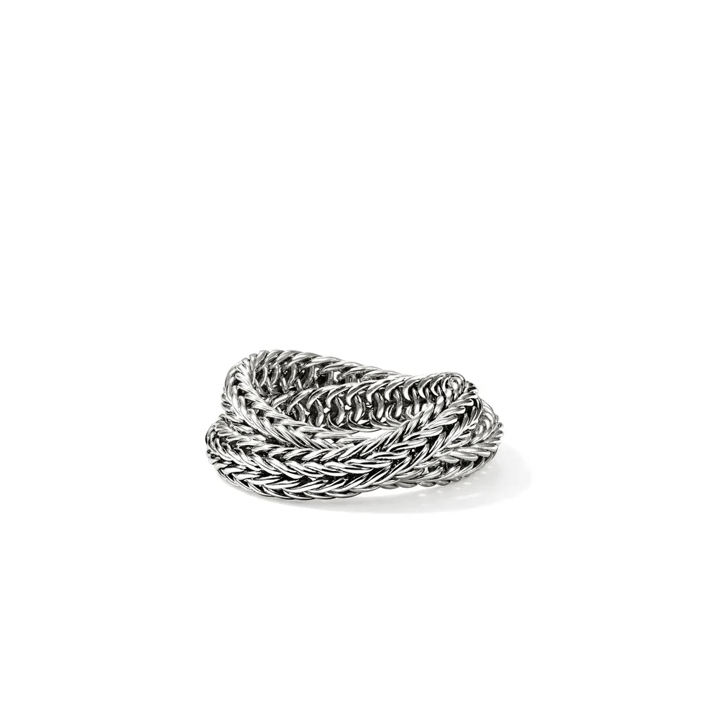 Icon Chevron Crossover Ring, Sterling Silver