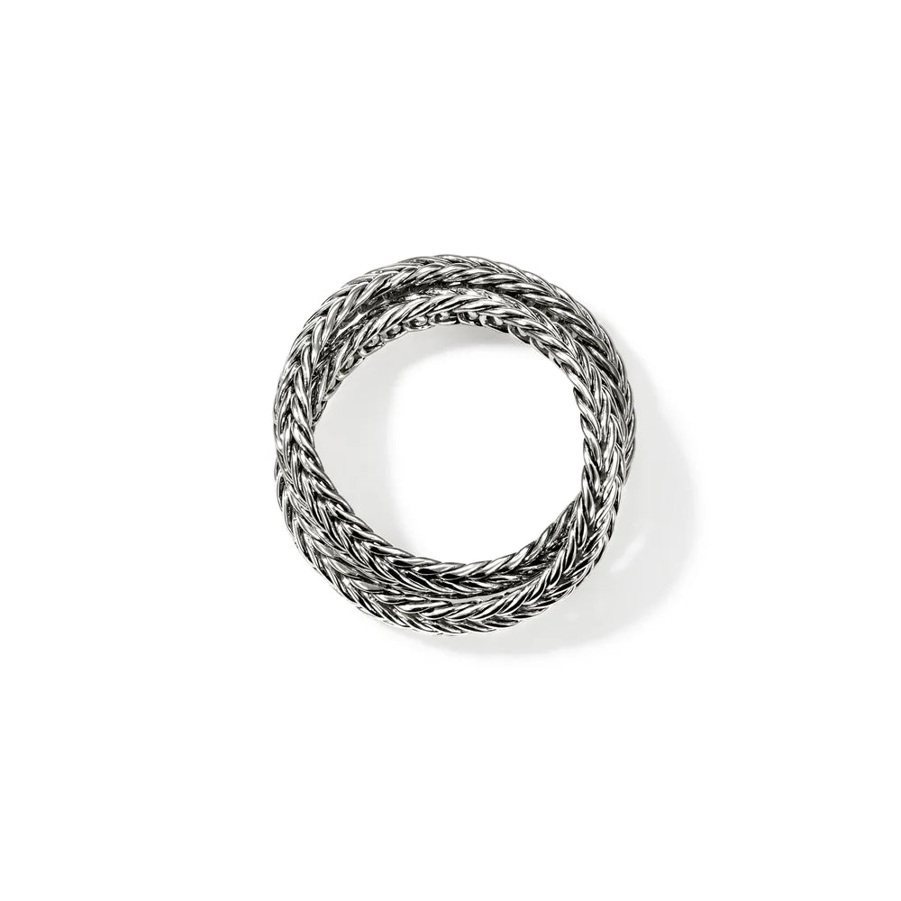 Icon Chevron Crossover Ring, Sterling Silver