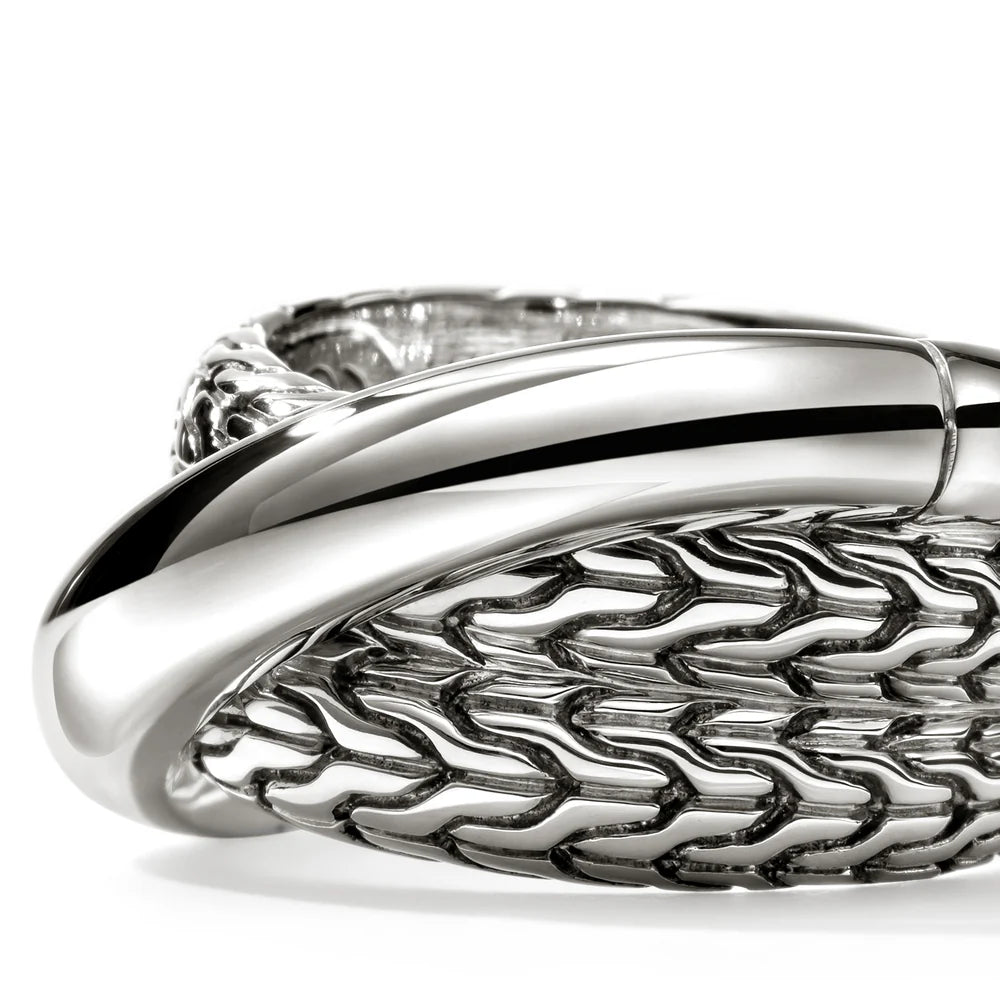 JH Essential Crossover Ring, Sterling Silver