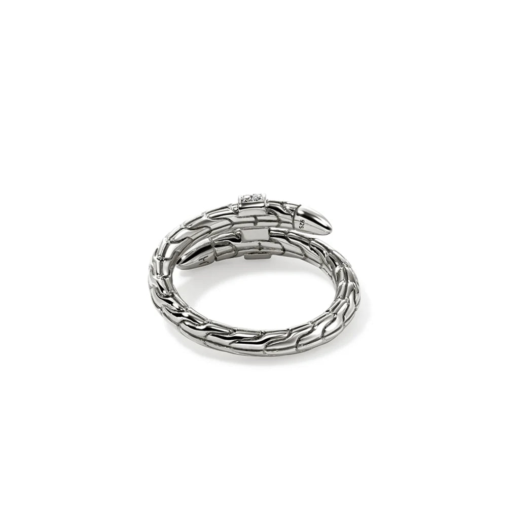 Spear Ring, Sterling Silver, Diamonds