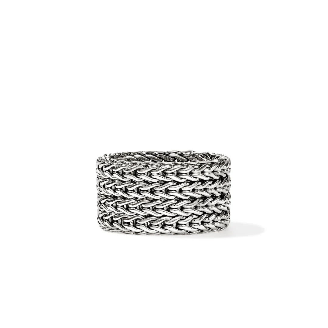 Icon Link Ring, Sterling Silver, 12MM