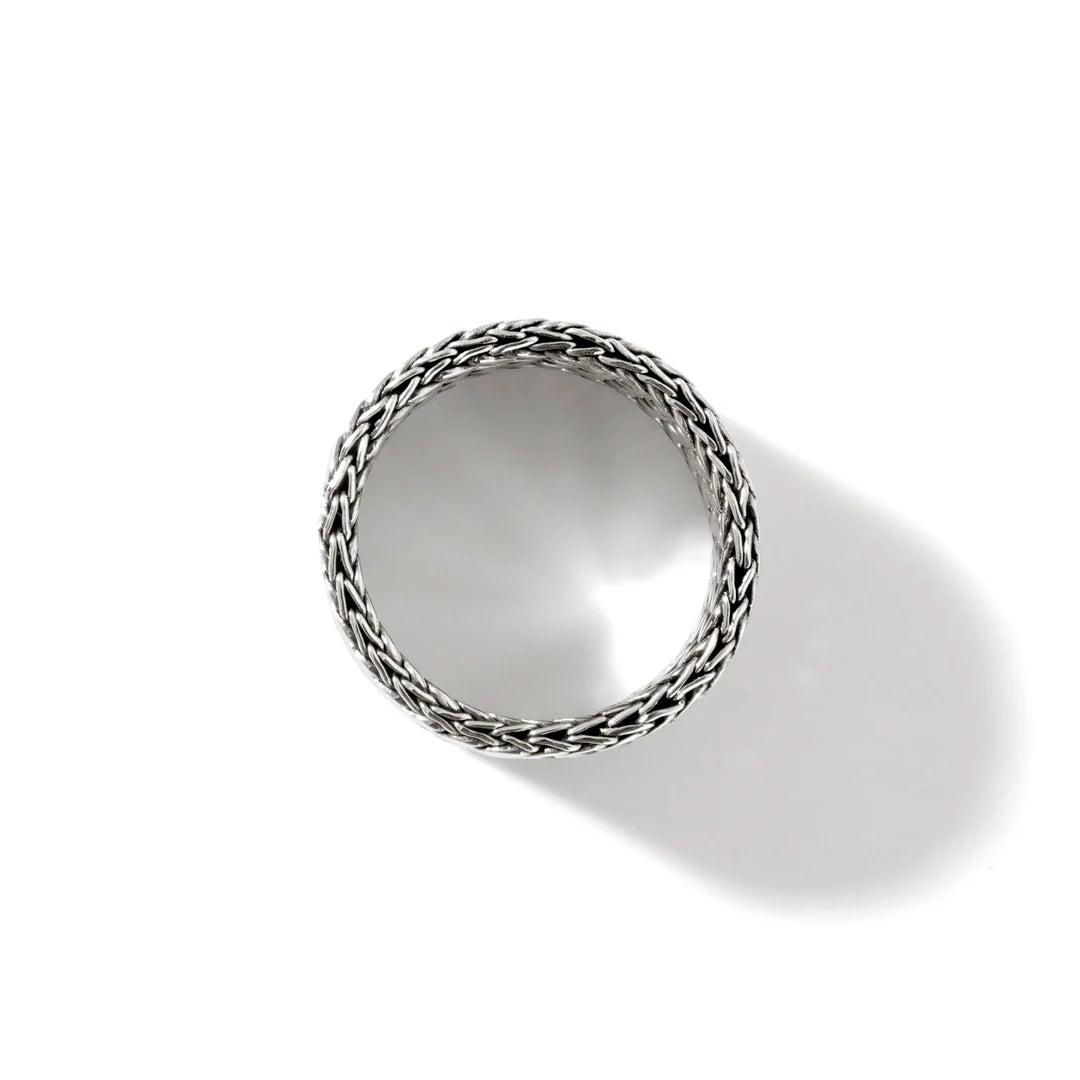 Icon Link Ring, Sterling Silver, 12MM