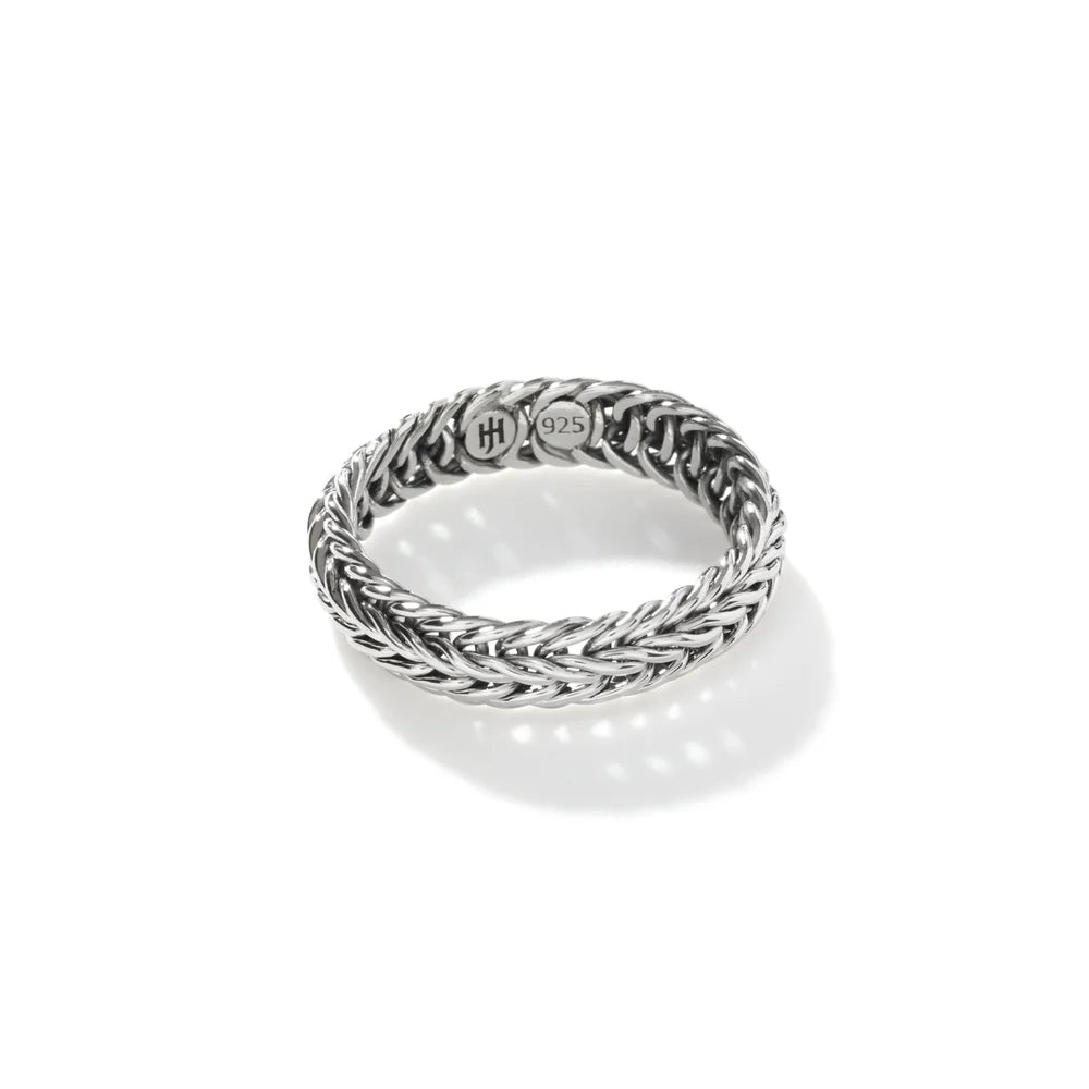 Icon Chevron Band Ring, Sterling Silver, Slim