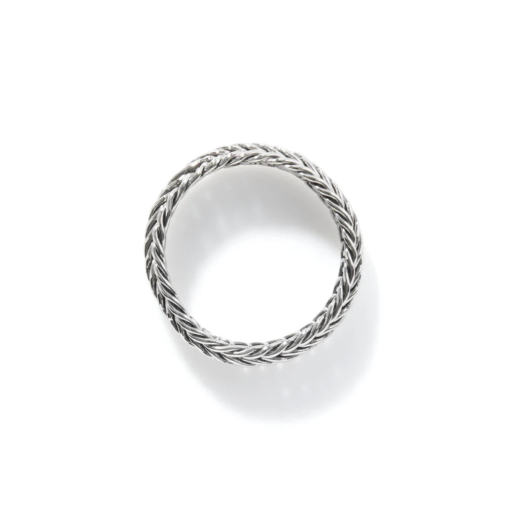 Icon Chevron Band Ring, Sterling Silver, Slim