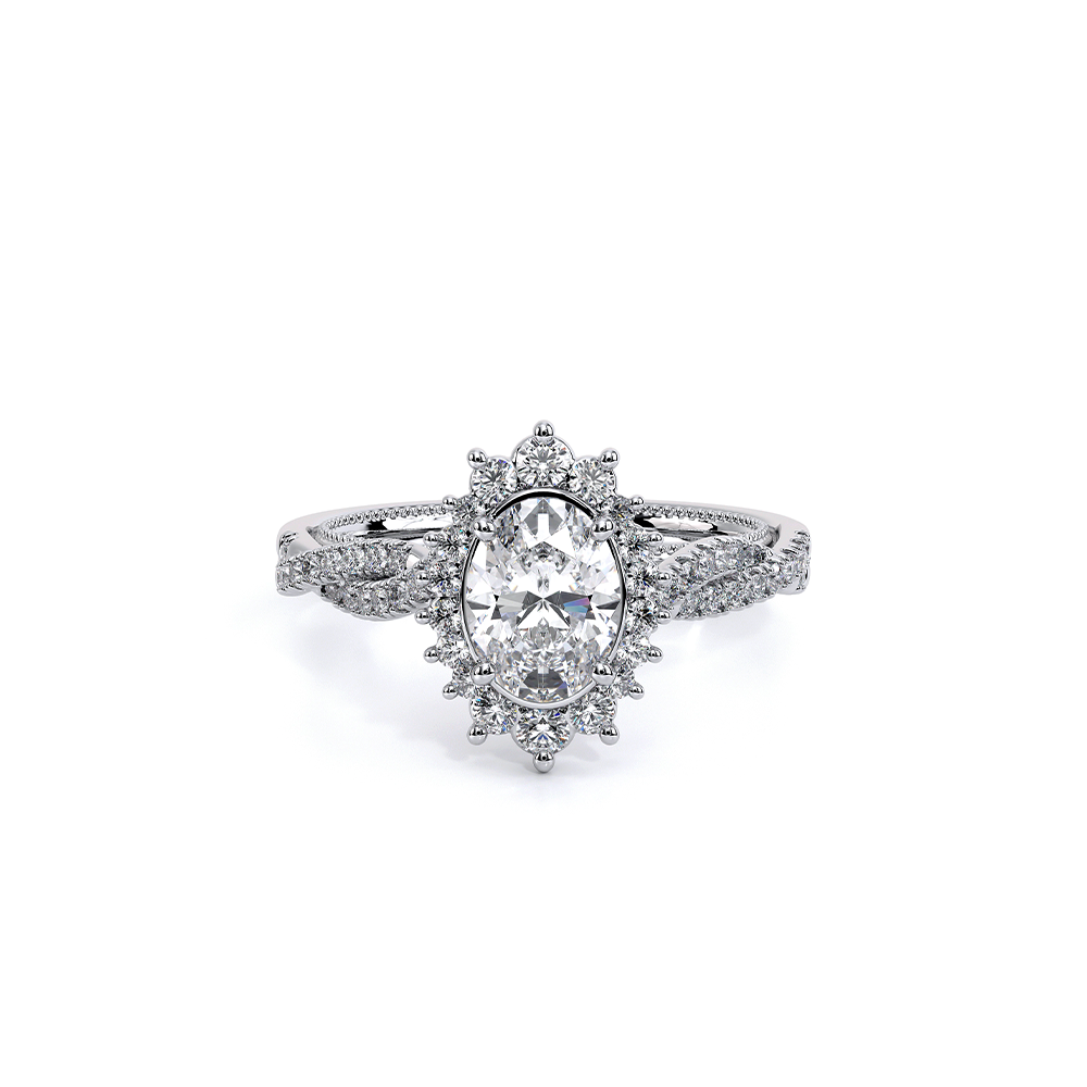 Verragio Renaissance Oval Diamond Halo Engagement Semi-Mount, V-987OV