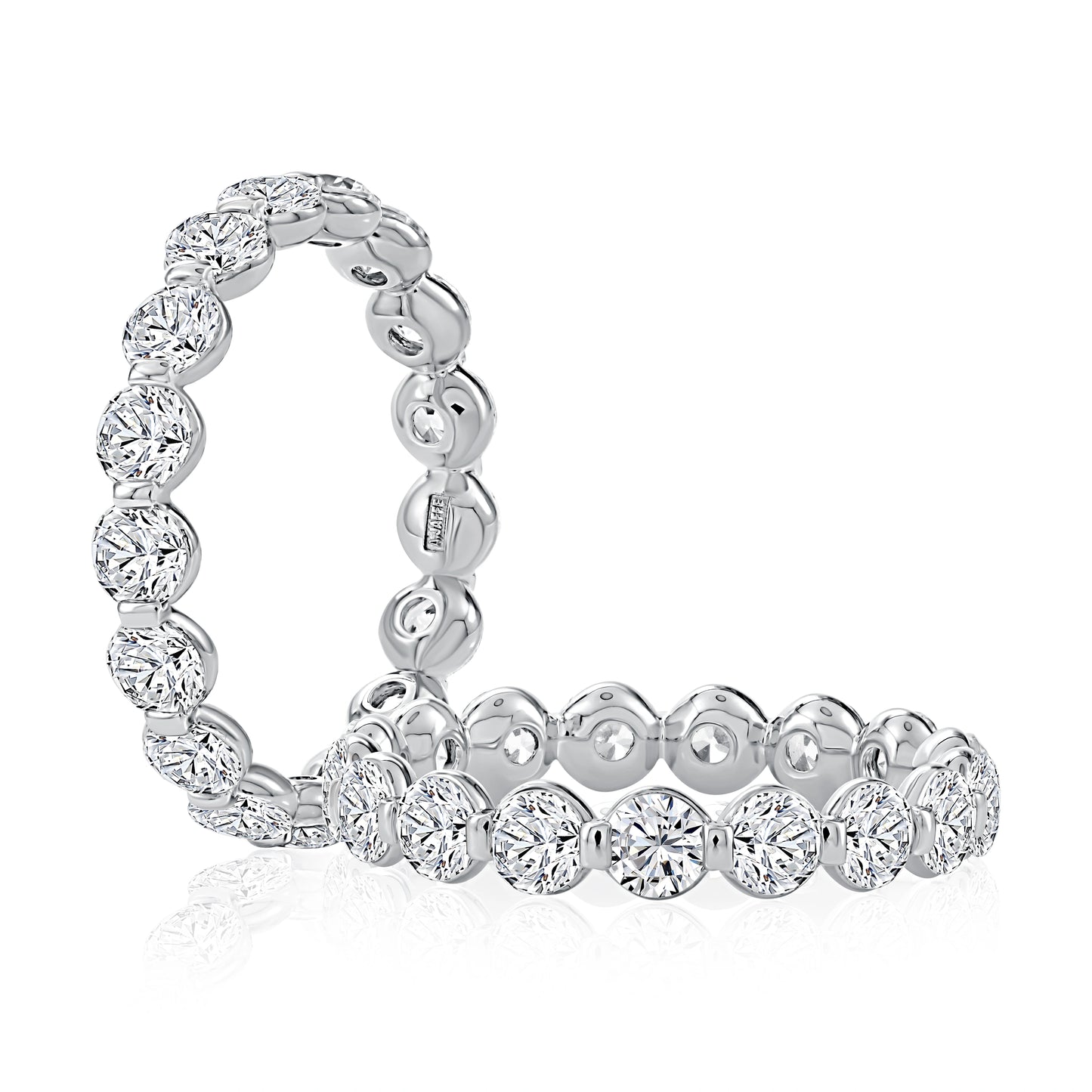 Classic Single Shared Eternity Round Diamond Band
