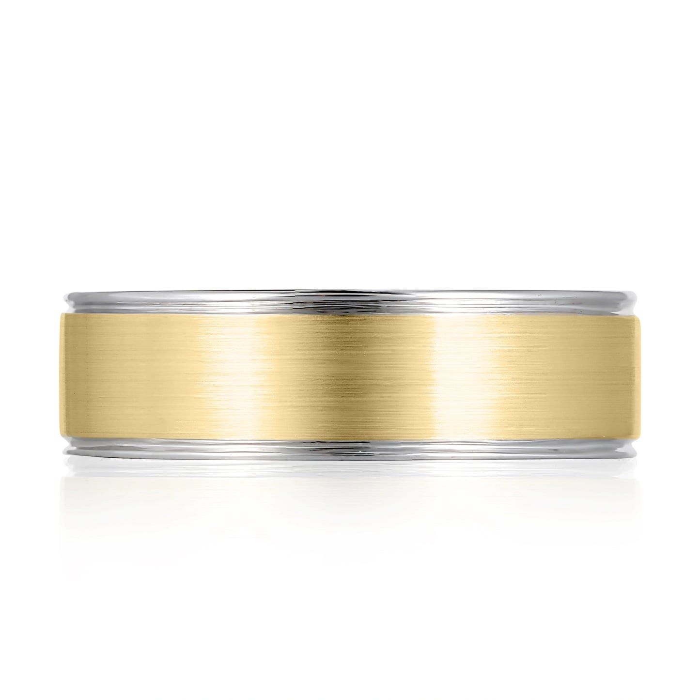 A.JAFFE Expandable™ Men's Band with Brushed Center