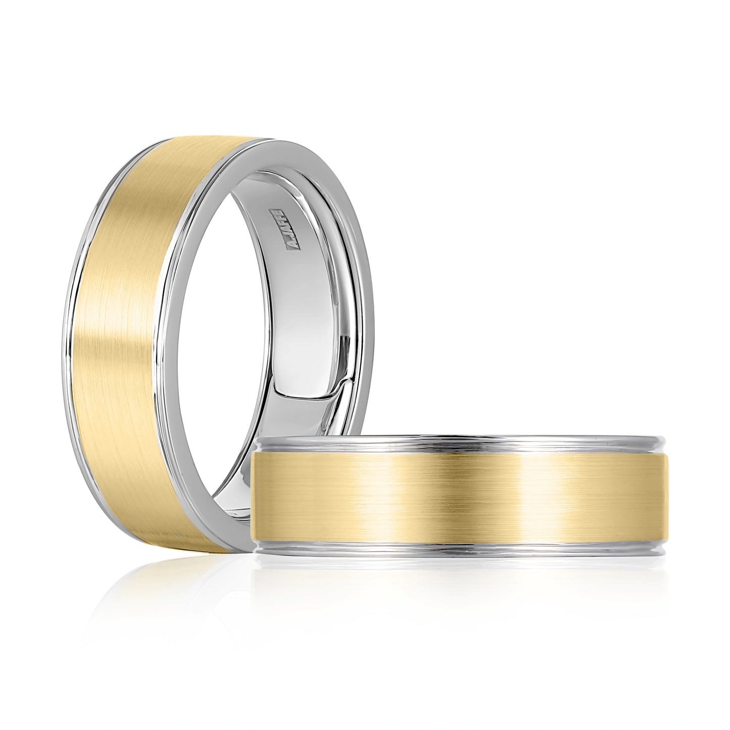 A.JAFFE Expandable™ Men's Band with Brushed Center