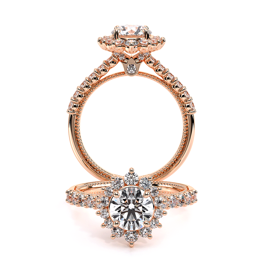 Verragio Renaissance Round Diamond Halo Engagement Semi-Mount, V-986R