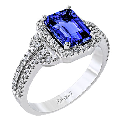 Simon G Fashion Color Ring In 18K Gold With Diamonds (White)