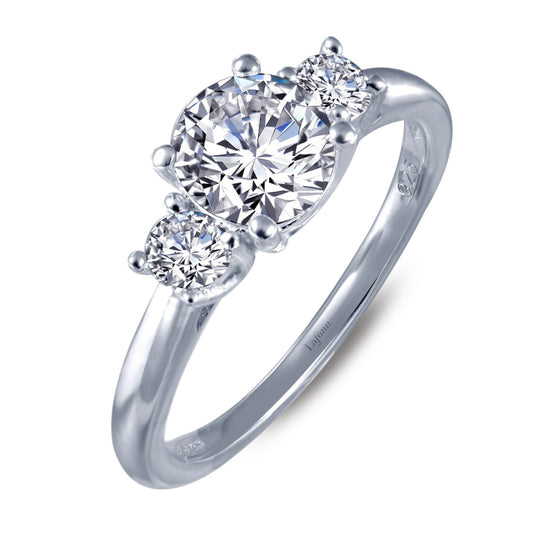 Lafonn Three-Stone Engagement Ring