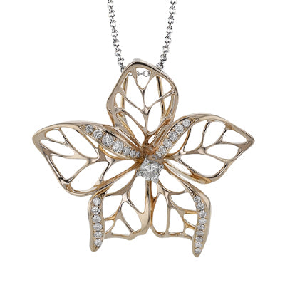 Simon G Fashion Pendant In 18K Gold With Diamonds (Rose)