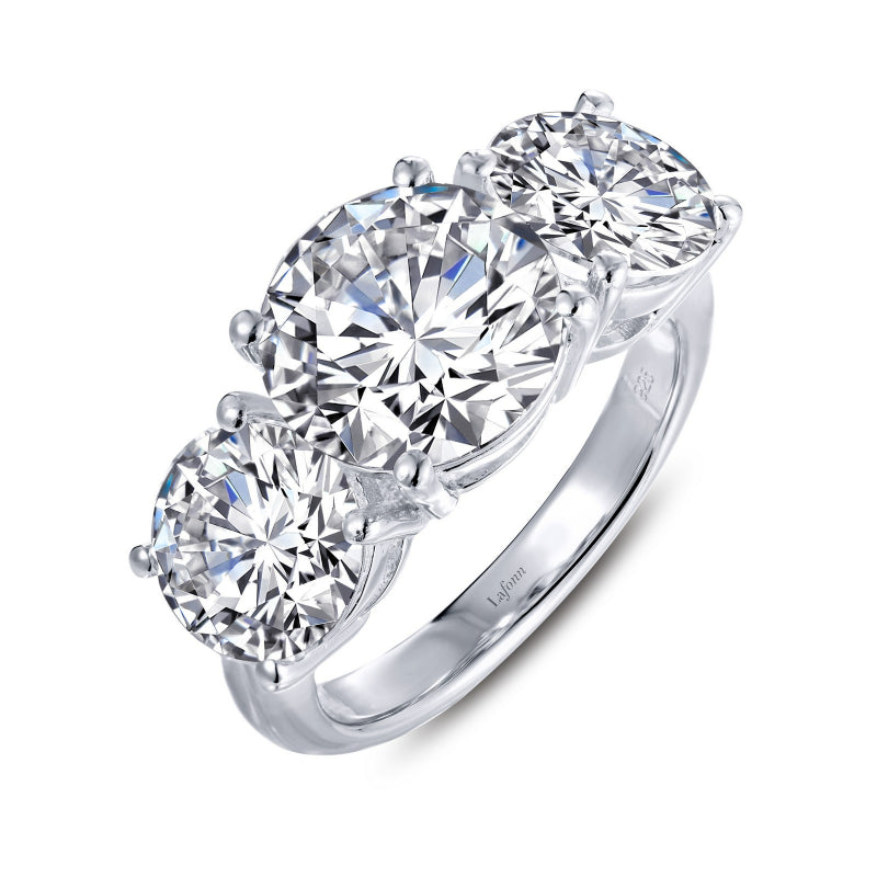 Lafonn Three-Stone Engagement Ring