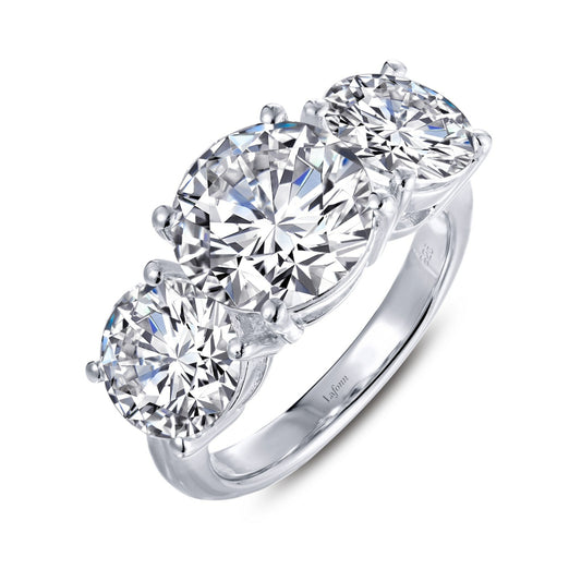 Lafonn Three-Stone Engagement Ring