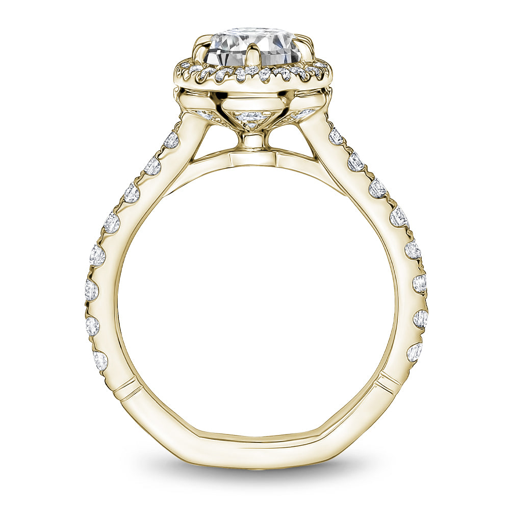 Noam Carver Engagement Ring Yellow 18k Gold With 52 RD TCW 0.74ct