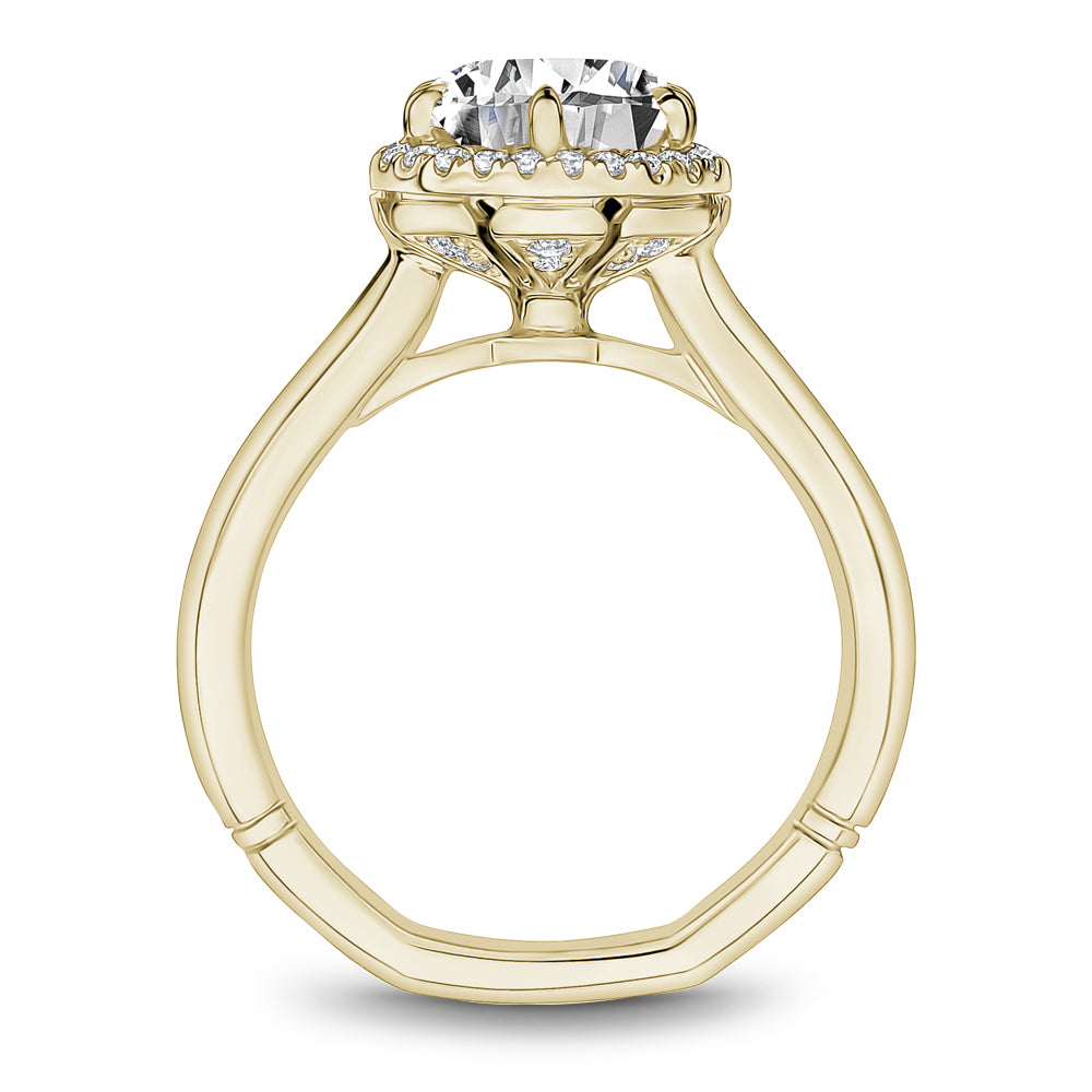 Noam Carver Engagement Ring Yellow 14k Gold With 36 RD TCW 0.19ct