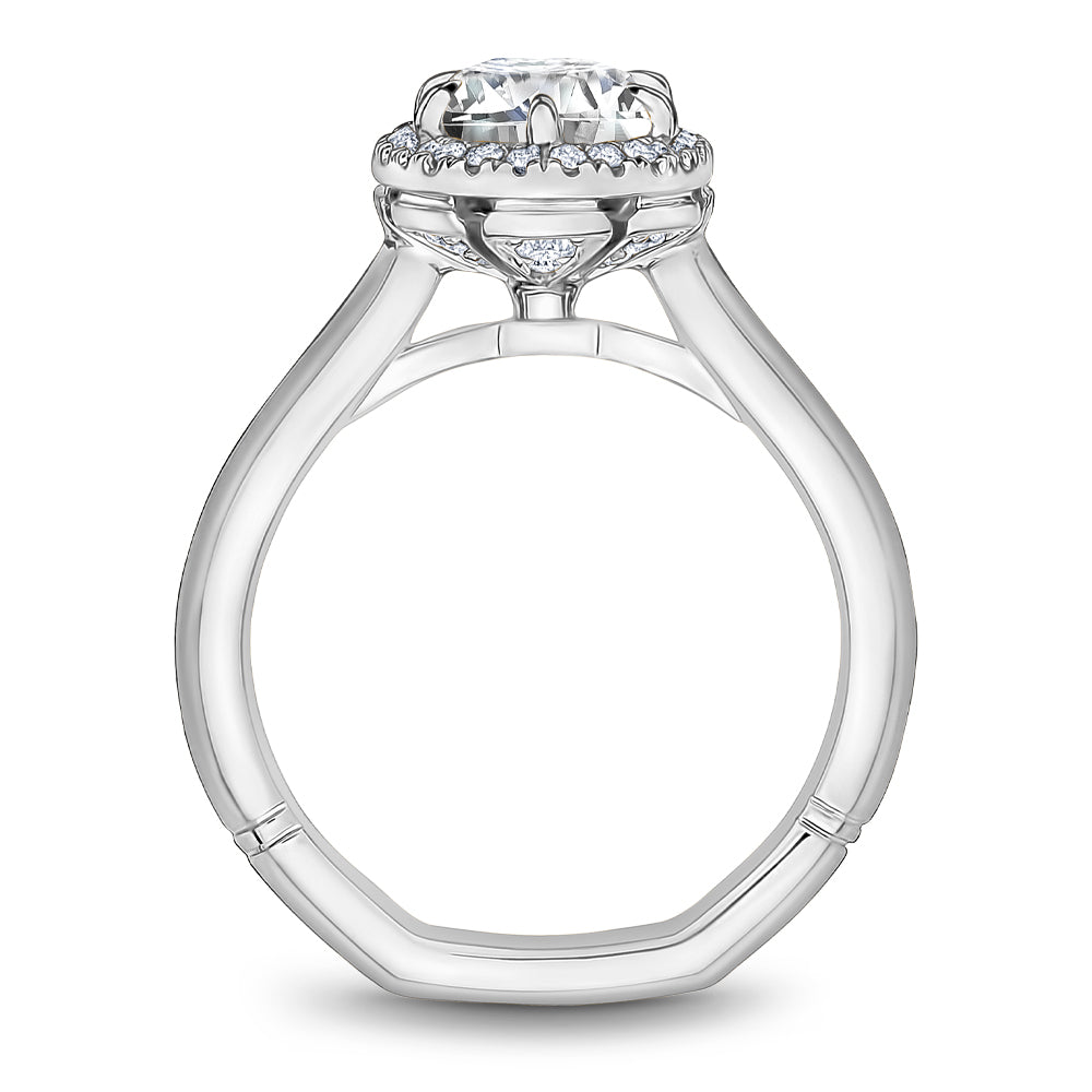 Noam Carver Engagement Ring White 14k Gold With 36 RD TCW 0.23ct