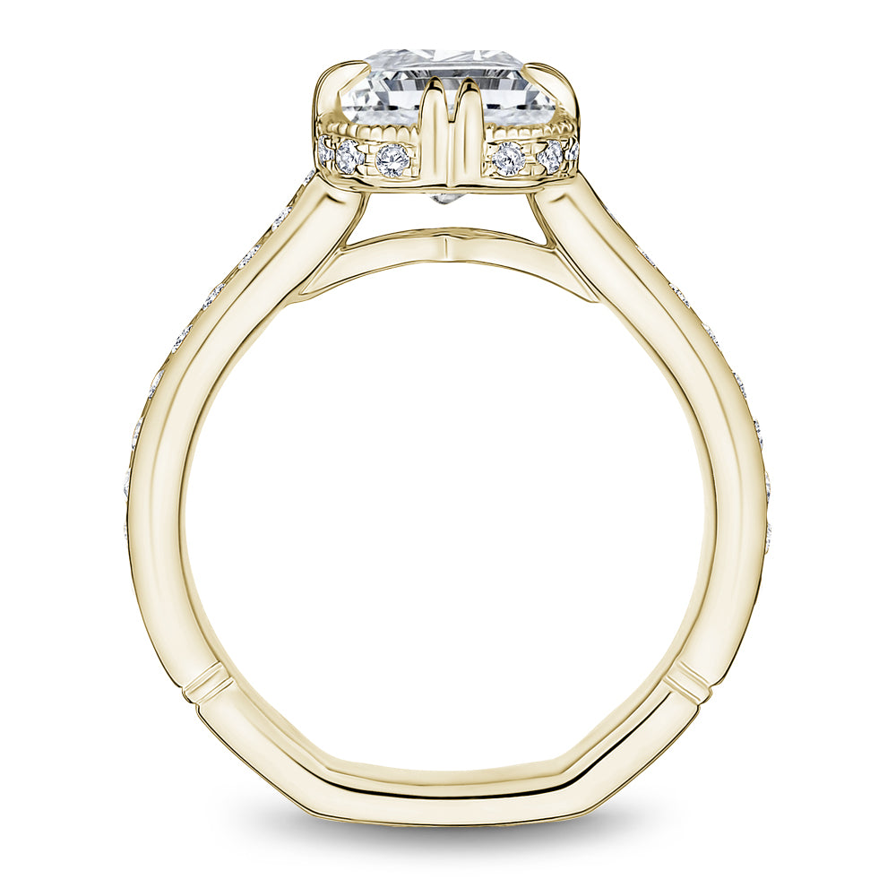 Noam Carver Engagement Ring Yellow 14k Gold With 36 RD TCW 0.38ct