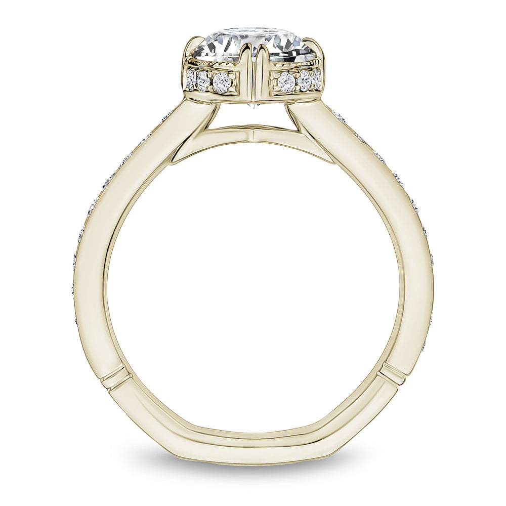 Noam Carver Engagement Ring Yellow 14k Gold With 32 RD TCW 0.36ct