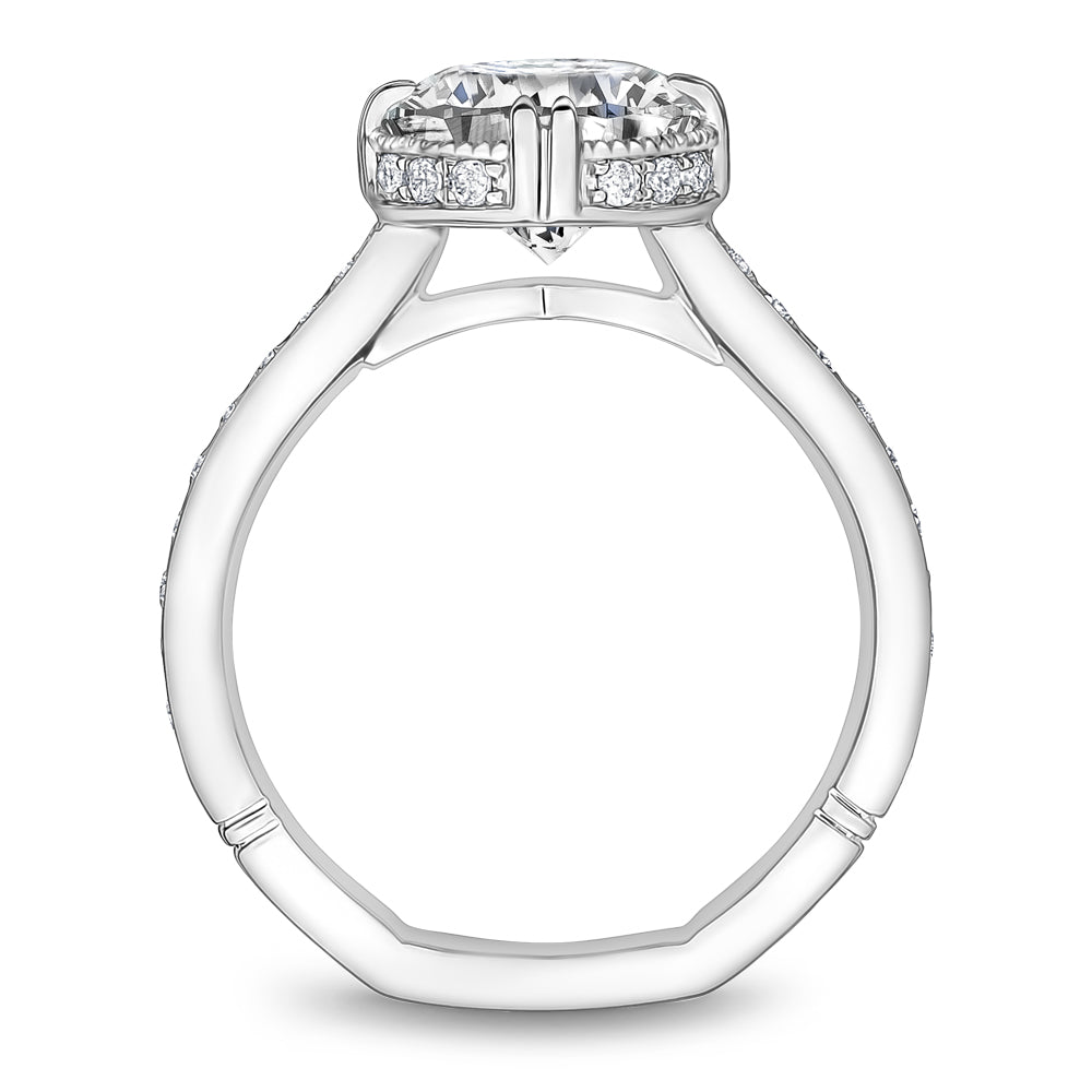 Noam Carver Engagement Ring Platinum With 32 RD TCW 0.36ct