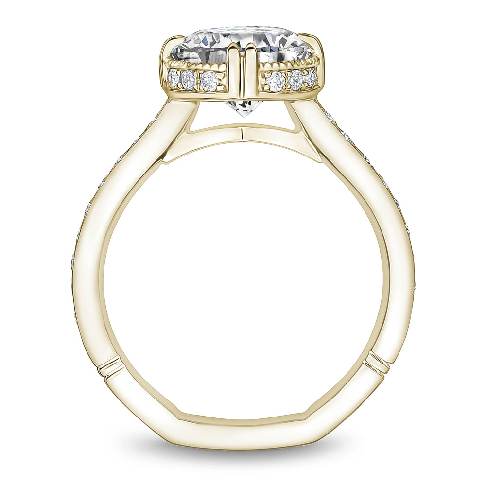 Noam Carver Engagement Ring Yellow 14k Gold With 32 RD TCW 0.36ct