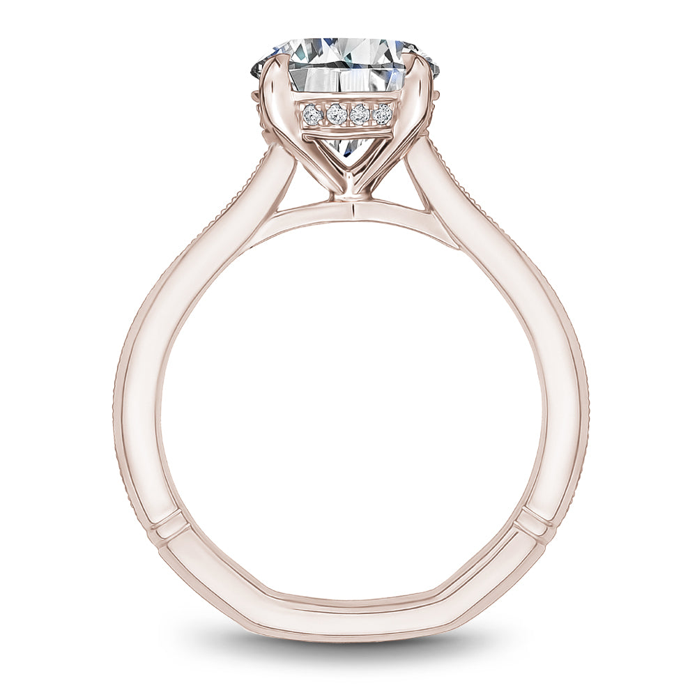 Noam Carver Engagement Ring Rose 18k Gold With 16 RD TCW 0.05ct