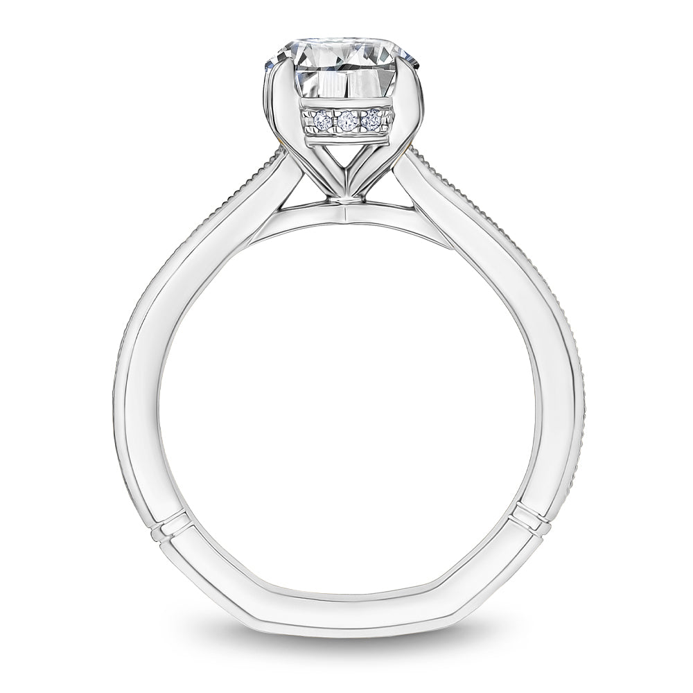 Noam Carver Engagement Ring Platinum With 12 RD TCW 0.04ct