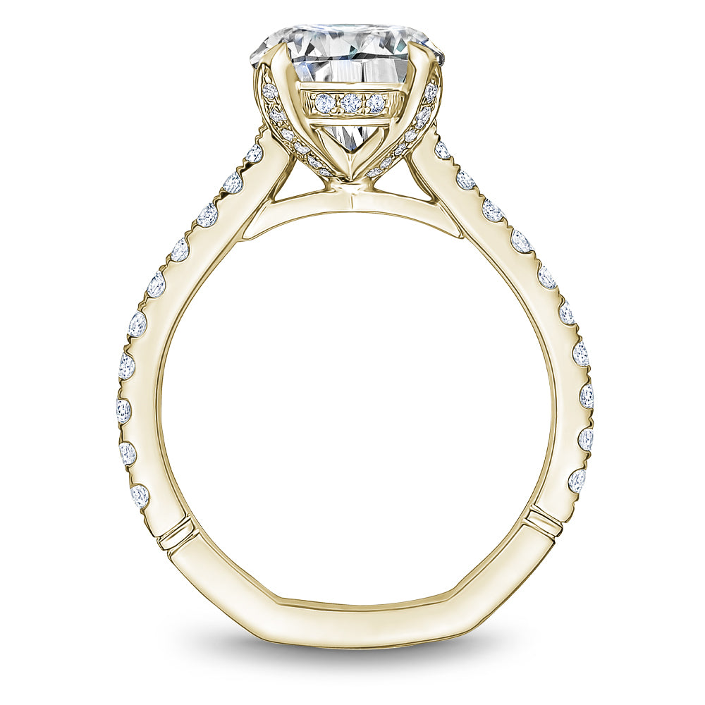 Noam Carver Engagement Ring Yellow 18k Gold With 52 RD TCW 0.48ct
