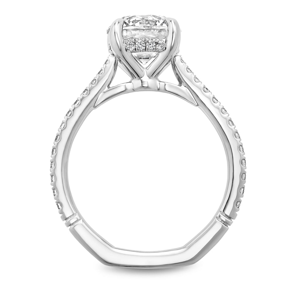 Noam Carver Engagement Ring Platinum With 42 RD TCW 0.33ct