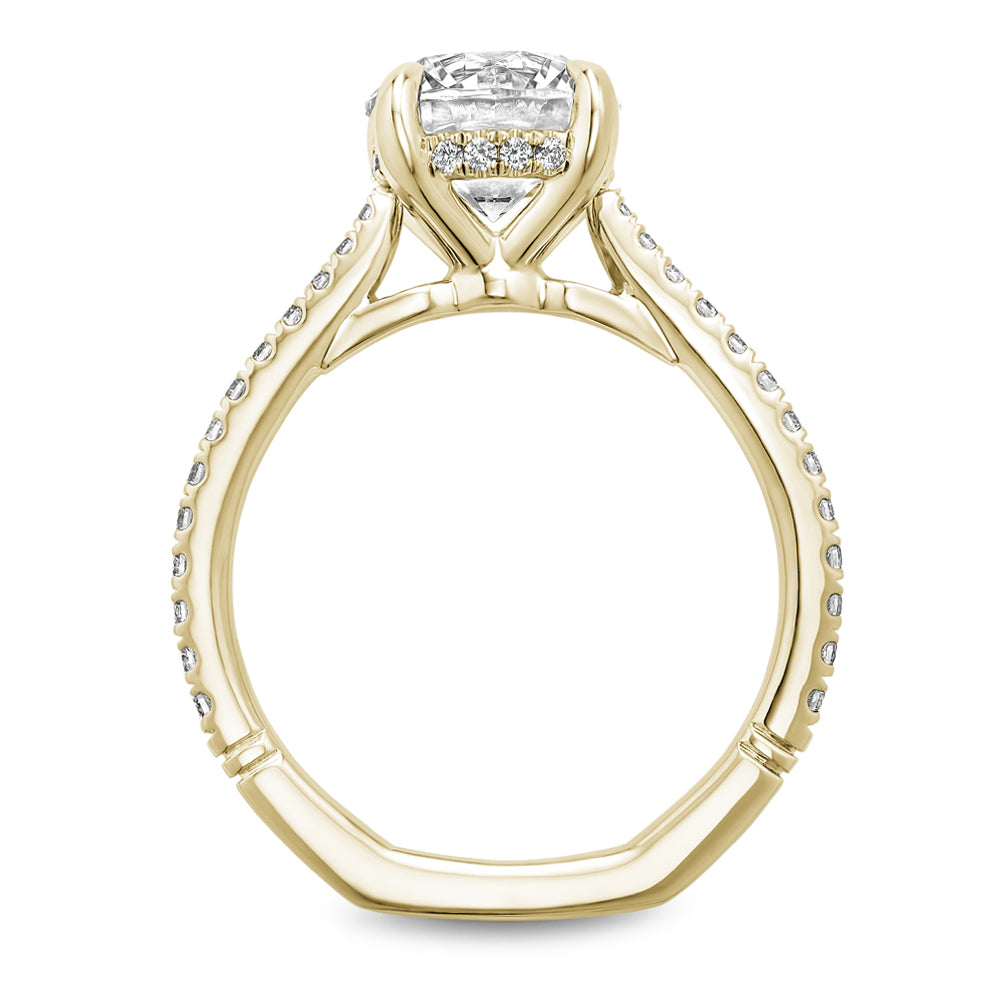 Noam Carver Engagement Ring Yellow 14k Gold With 42 RD TCW 0.33ct