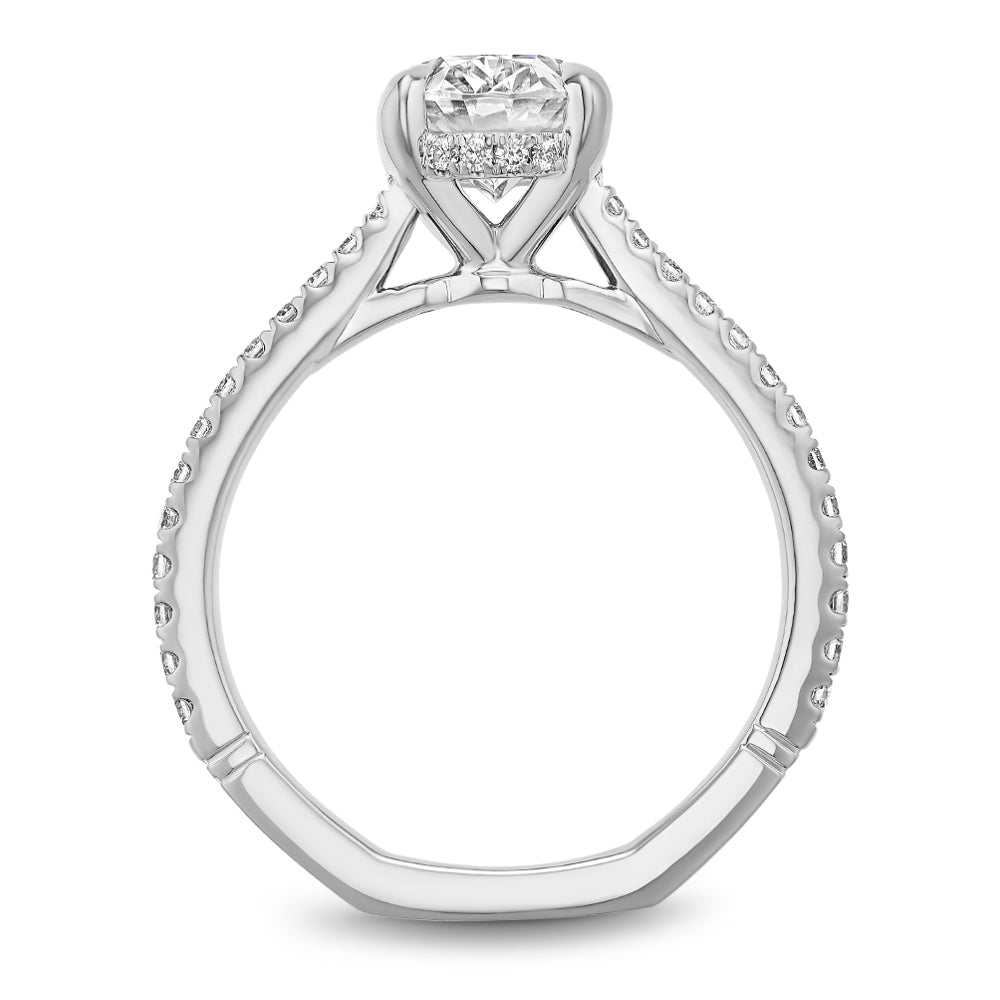 Noam Carver Engagement Ring Platinum With 42 RD TCW 0.33ct