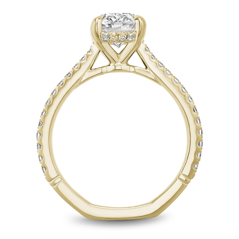 Noam Carver Engagement Ring Yellow 14k Gold With 42 RD TCW 0.33ct