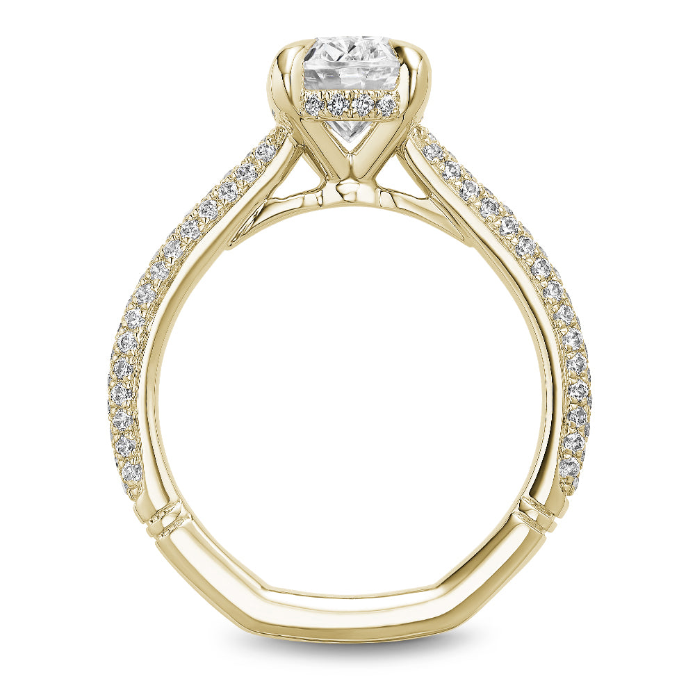 Noam Carver Engagement Ring Yellow 18k Gold With 108 RD TCW 0.56ct