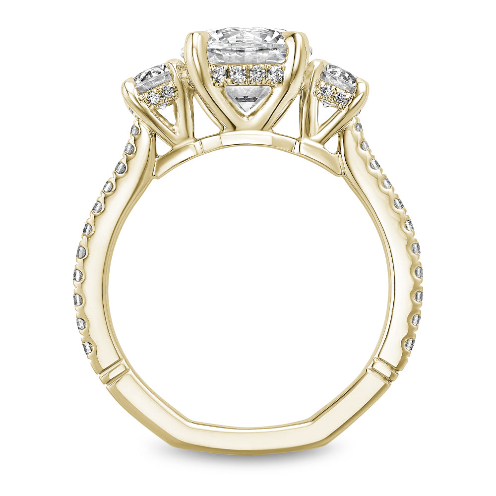 Noam Carver Engagement Ring Yellow 14k Gold With 44 RD TCW 0.79ct