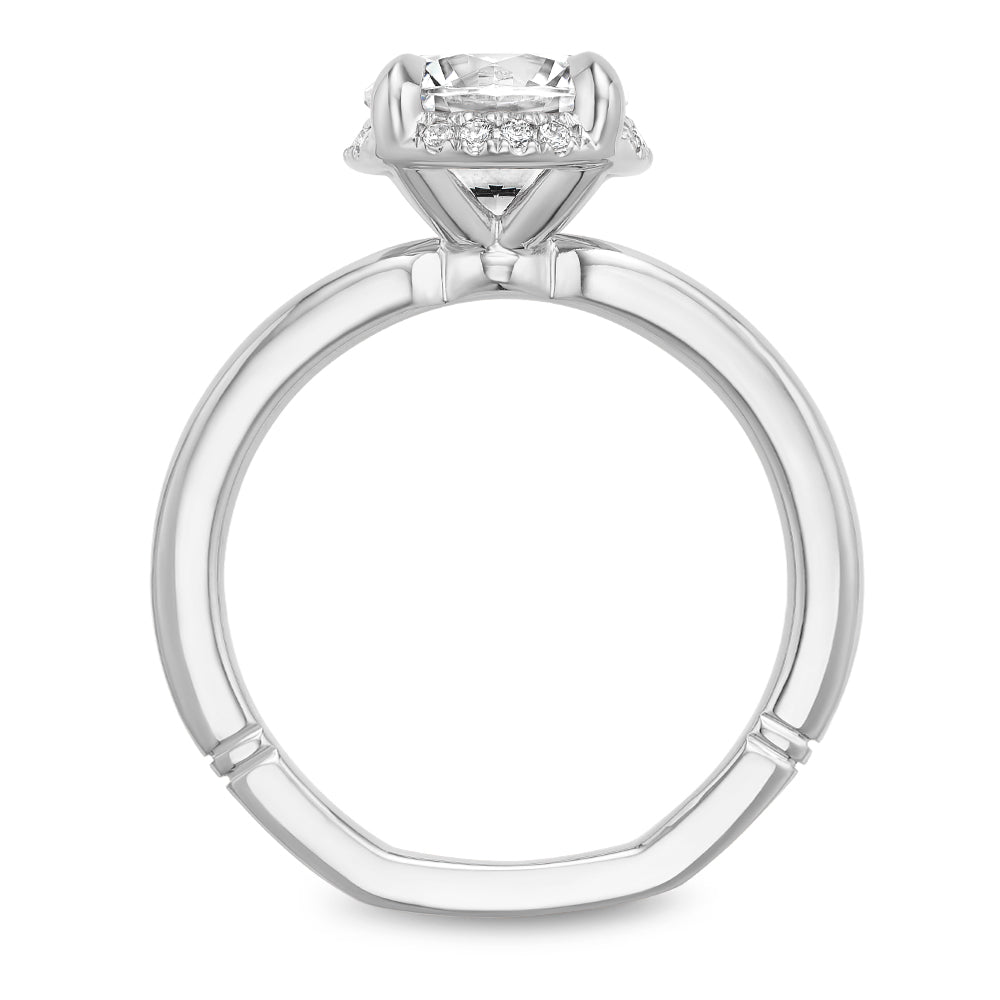 Noam Carver Engagement Ring White 18k Gold With 16 RD TCW 0.08ct
