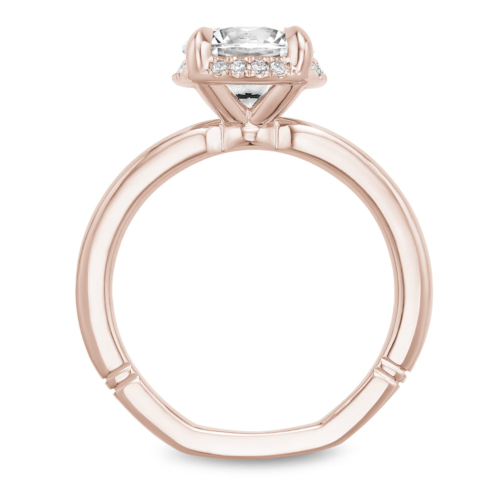 Noam Carver Engagement Ring Rose 18k Gold With 16 RD TCW  0.08ct