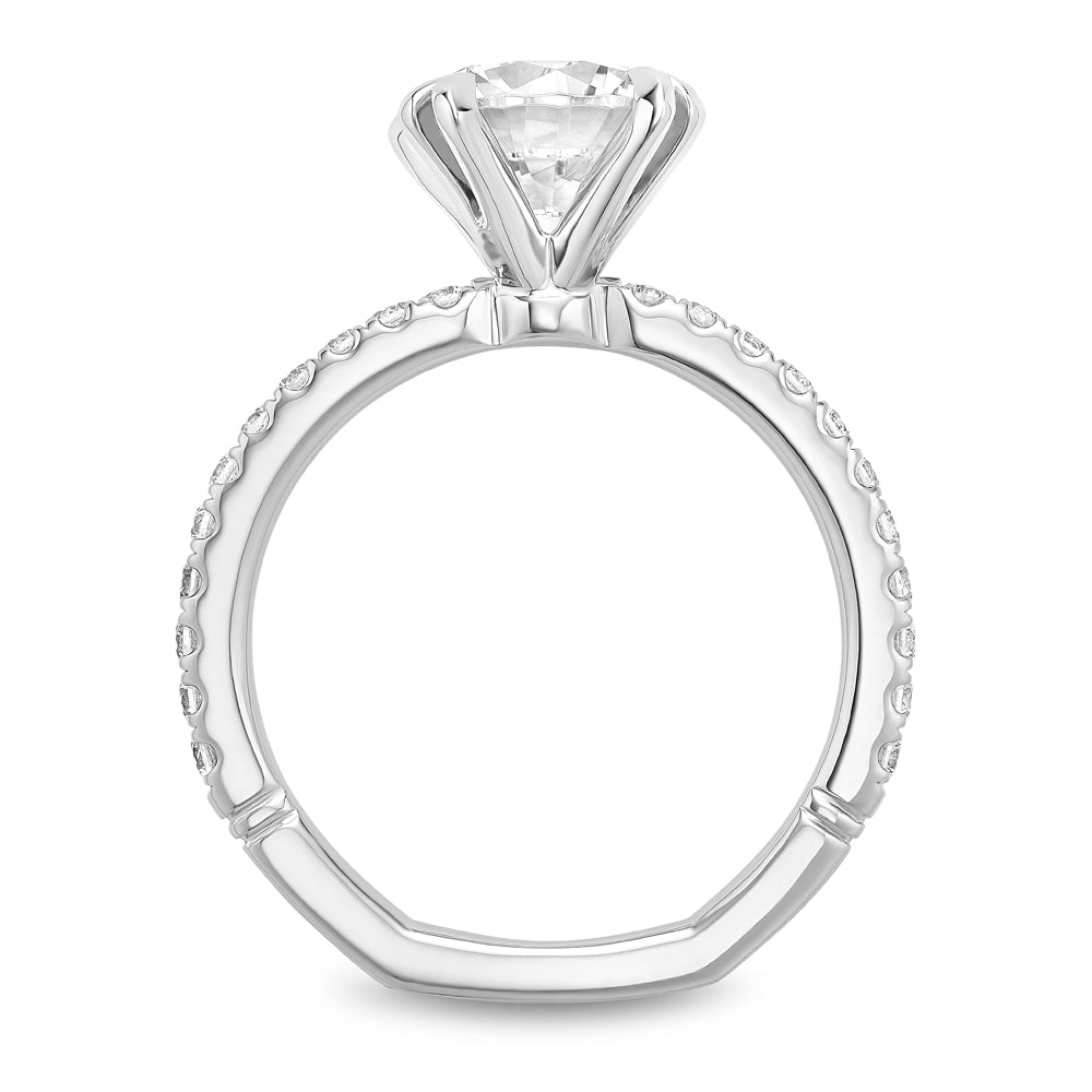 Noam Carver Engagement Ring Platinum With 22 RD TCW 0.31ct