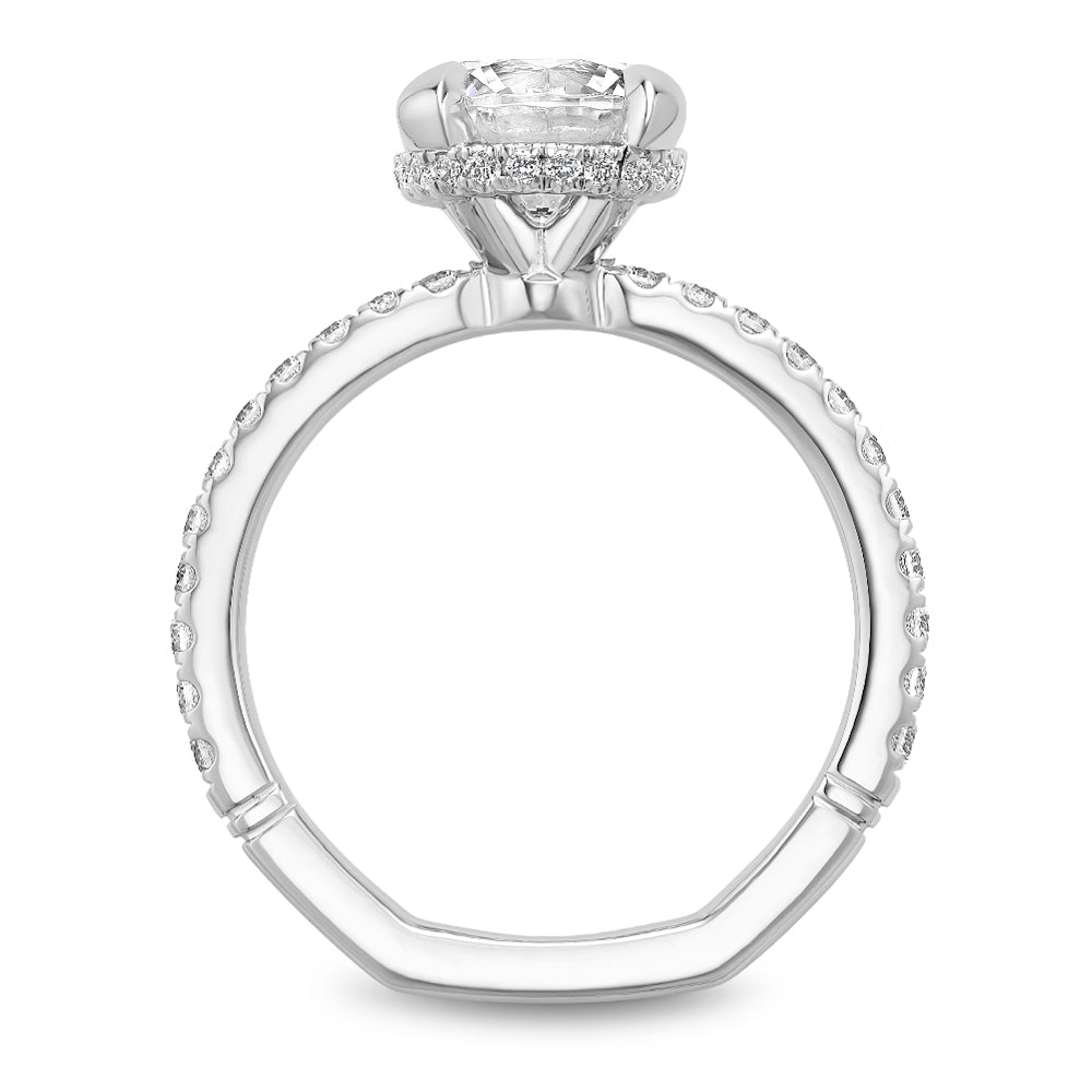 Noam Carver Engagement Ring Platinum With 44 RD TCW 0.41ct