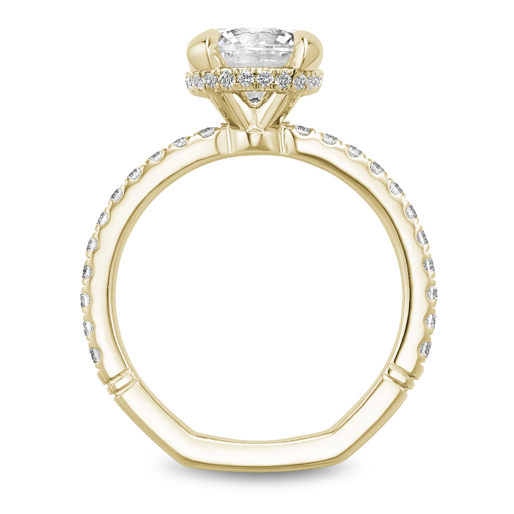 Noam Carver Engagement Ring Yellow 14k Gold With 44 RD TCW 0.41ct