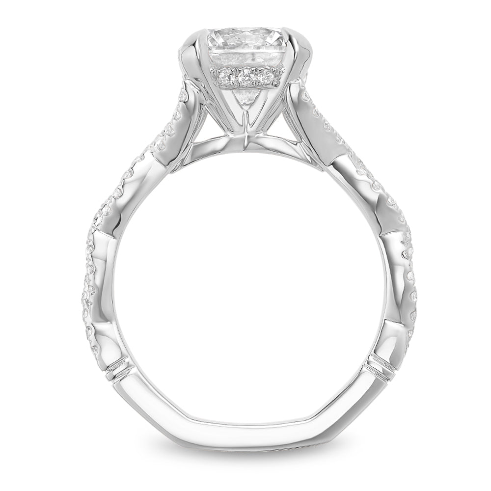 Noam Carver Engagement Ring Platinum With 66 RD TCW 0.32ct