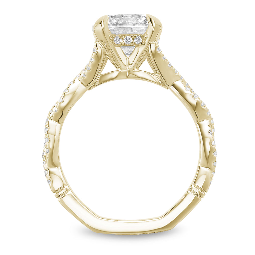 Noam Carver Engagement Ring Yellow 14k Gold With 66 RD TCW 0.32ct