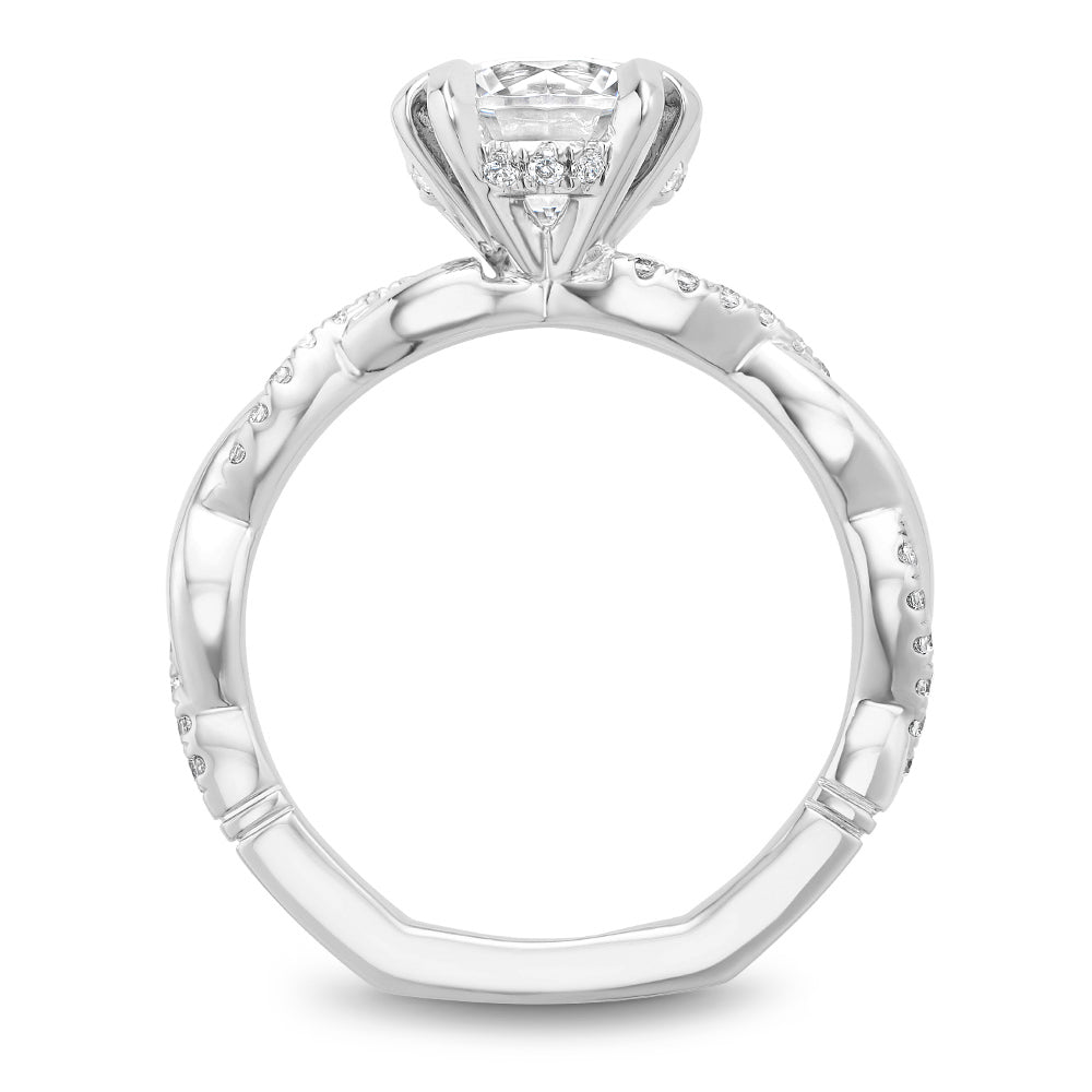 Noam Carver Engagement Ring Platinum With 40 RD TCW 0.2ct