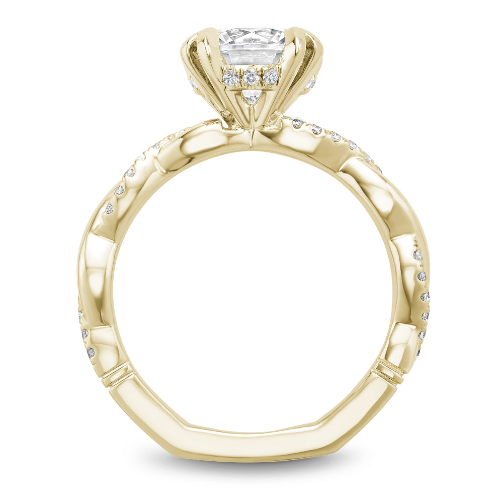 Noam Carver Engagement Ring Yellow 14k Gold With 40 RD TCW 0.2ct