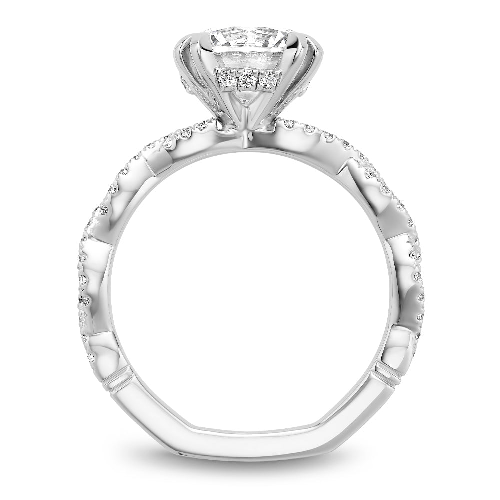 Noam Carver Engagement Ring White 14k Gold With 62 RD TCW 0.3ct