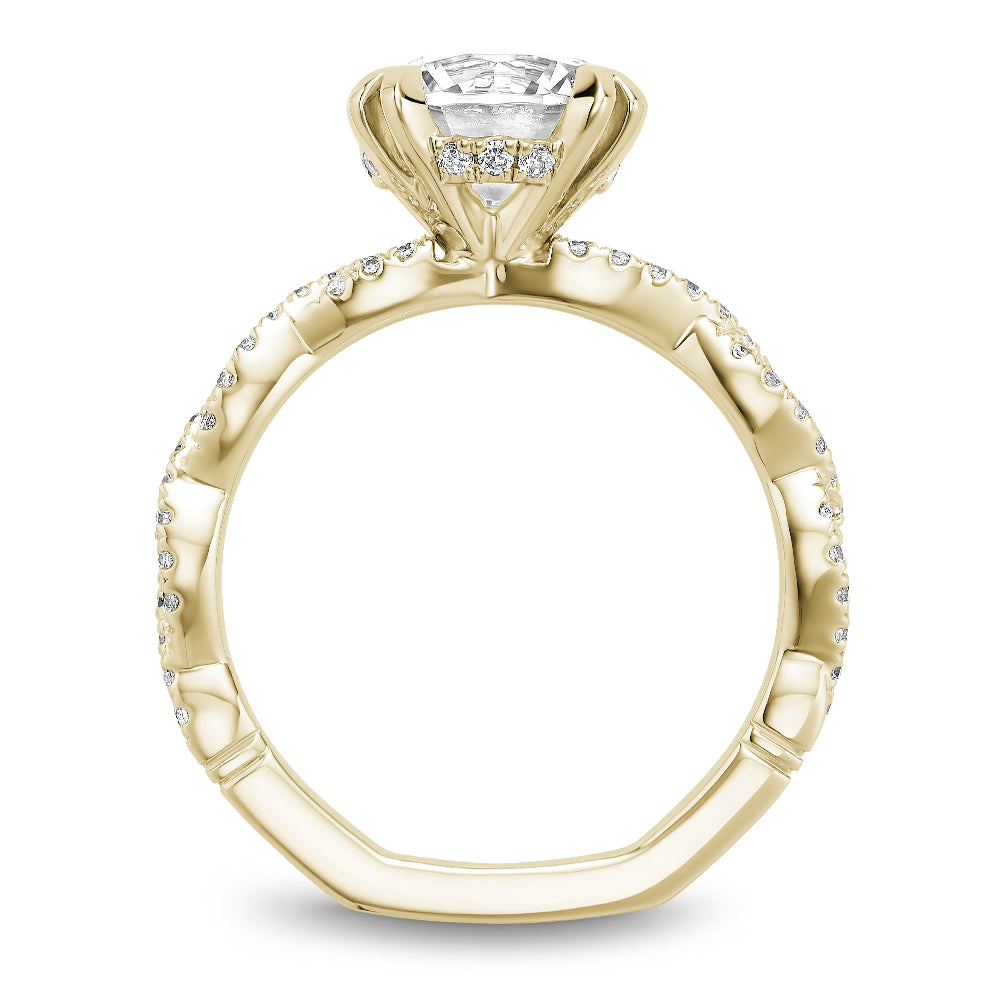 Noam Carver Engagement Ring Yellow 14k Gold With 62 RD TCW 0.3ct